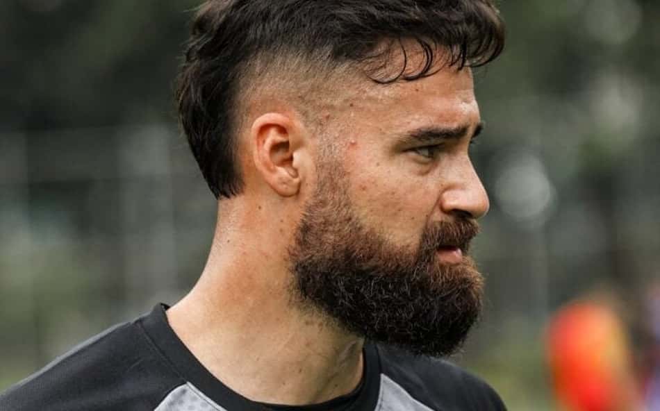 Carlos Coronel em treino do São Paulo