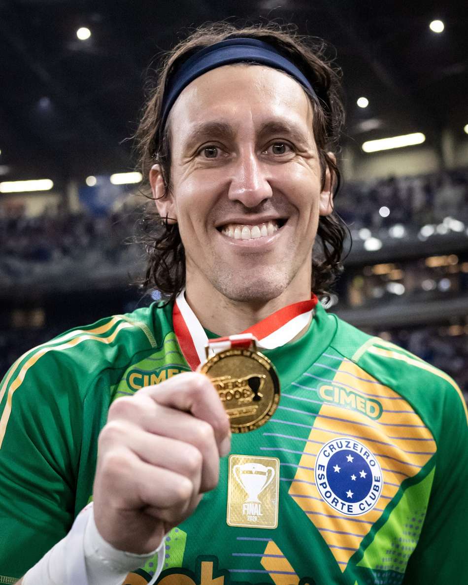 Cássio na conquista do Mineiro