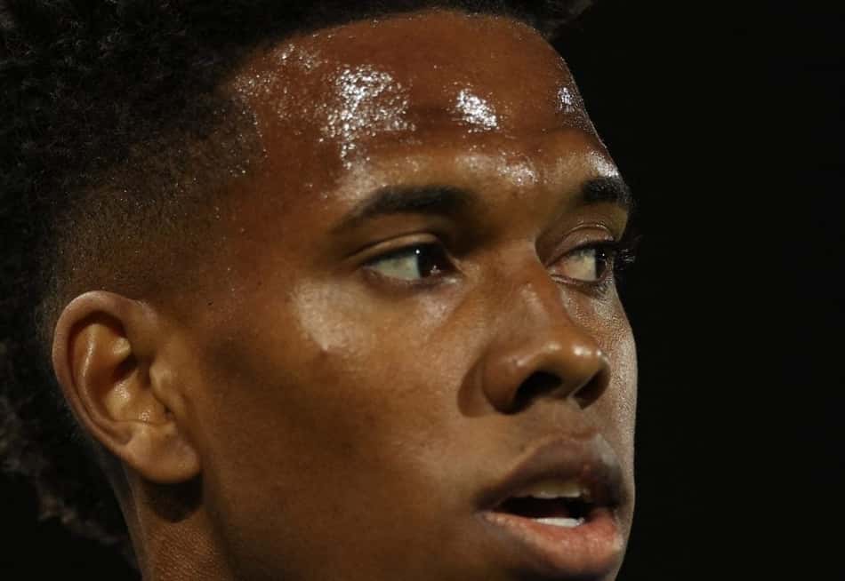 Estêvão no jogo entre Chelsea e Fulham, pela Premier League