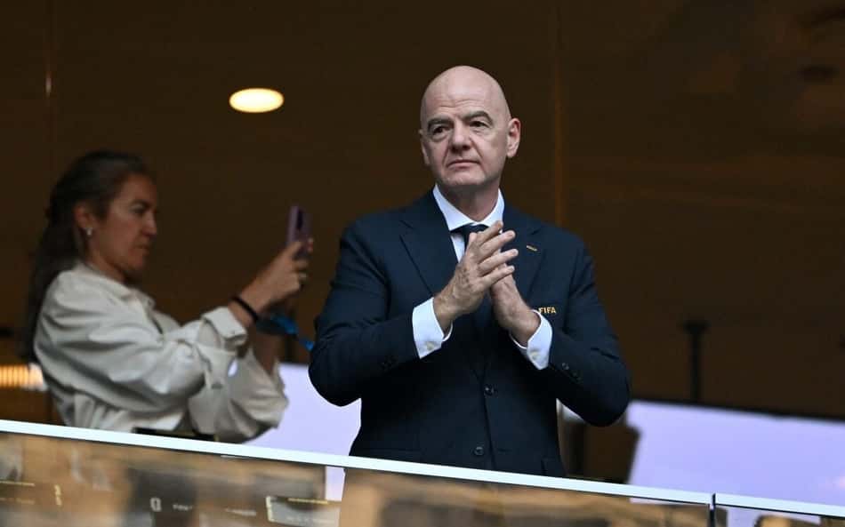 Gianni Infantino, presidente da FIFA durante a Copa do Mundo