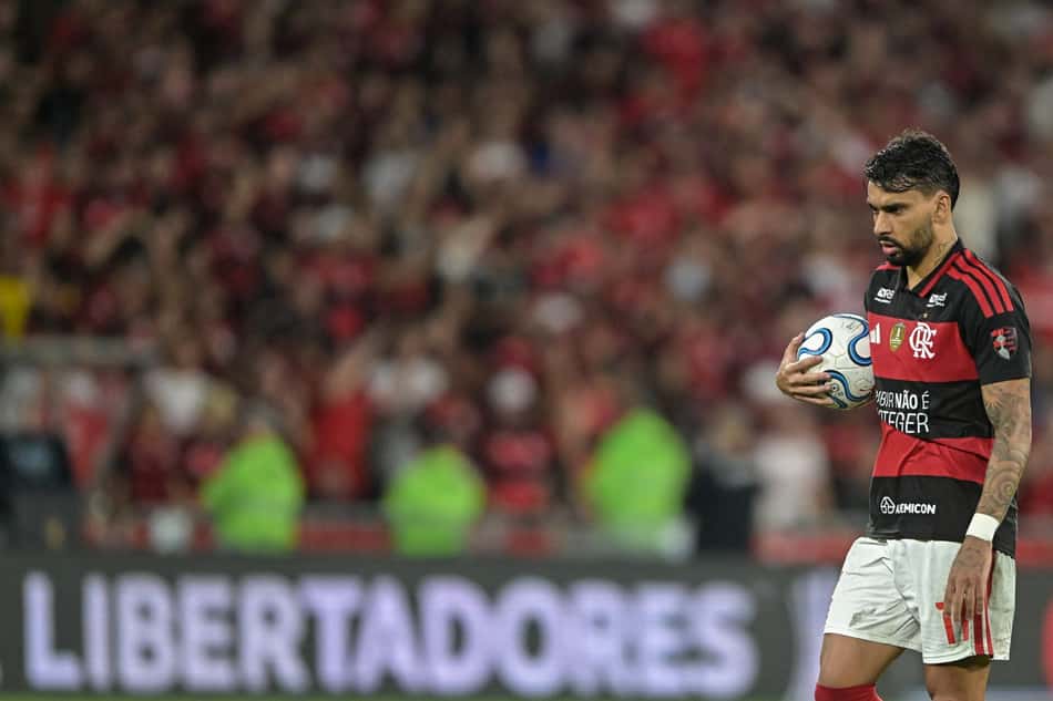 Lucas Paquetá em Flamengo x Estudiantes