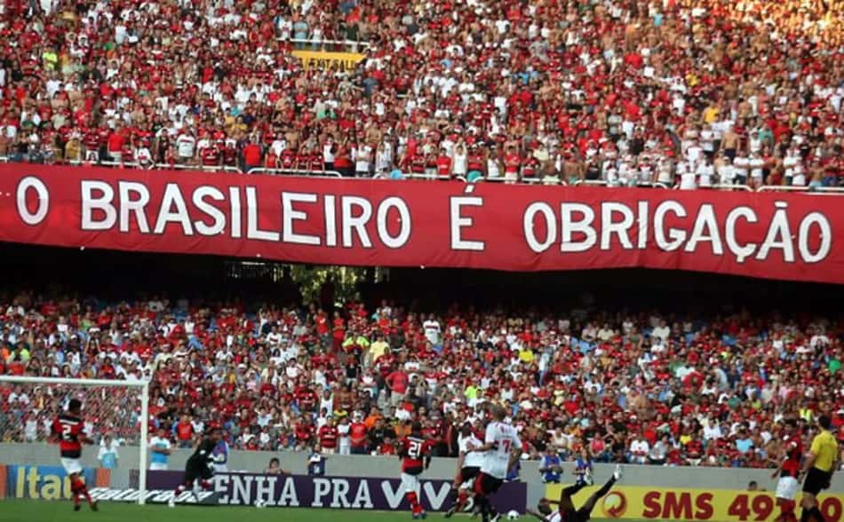 Faixa da torcida do Flamengo em 2008