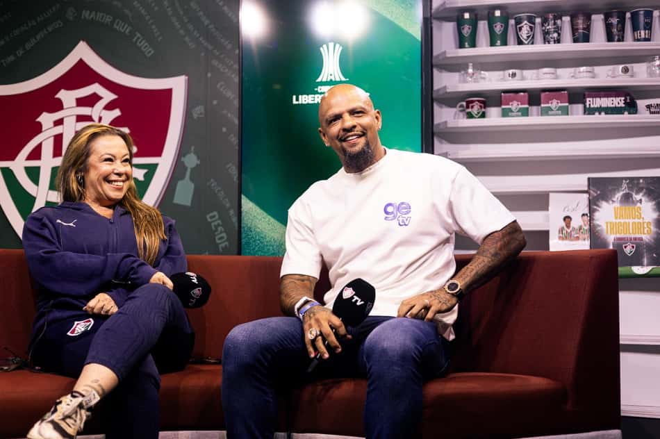 Felipe Melo na transmissão da FluTV para a semifinal da Libertadores