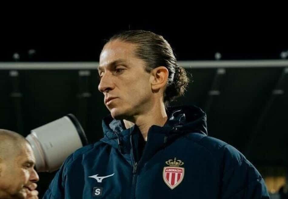 Filipe Luís durante o jogo entre Monaco e CSKA Sofia, pela Conference League