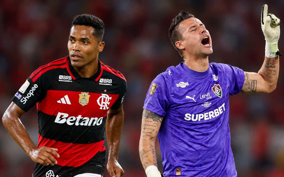 Alex Sandro e Fábio marcam duelo entre Flamengo e Fluminense