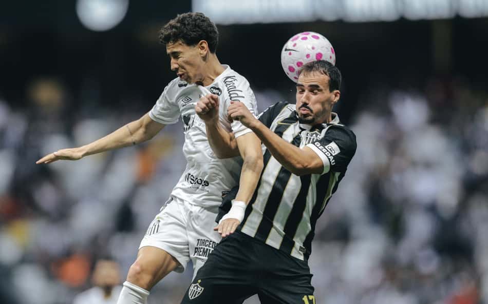 Atlético-MG e Santos empataram em 1 a 1, pelo Campeonato Brasileiro