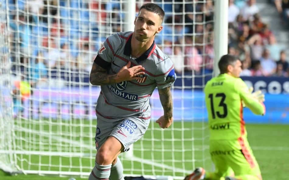 Grimaldo marca para o Atlético de Madrid