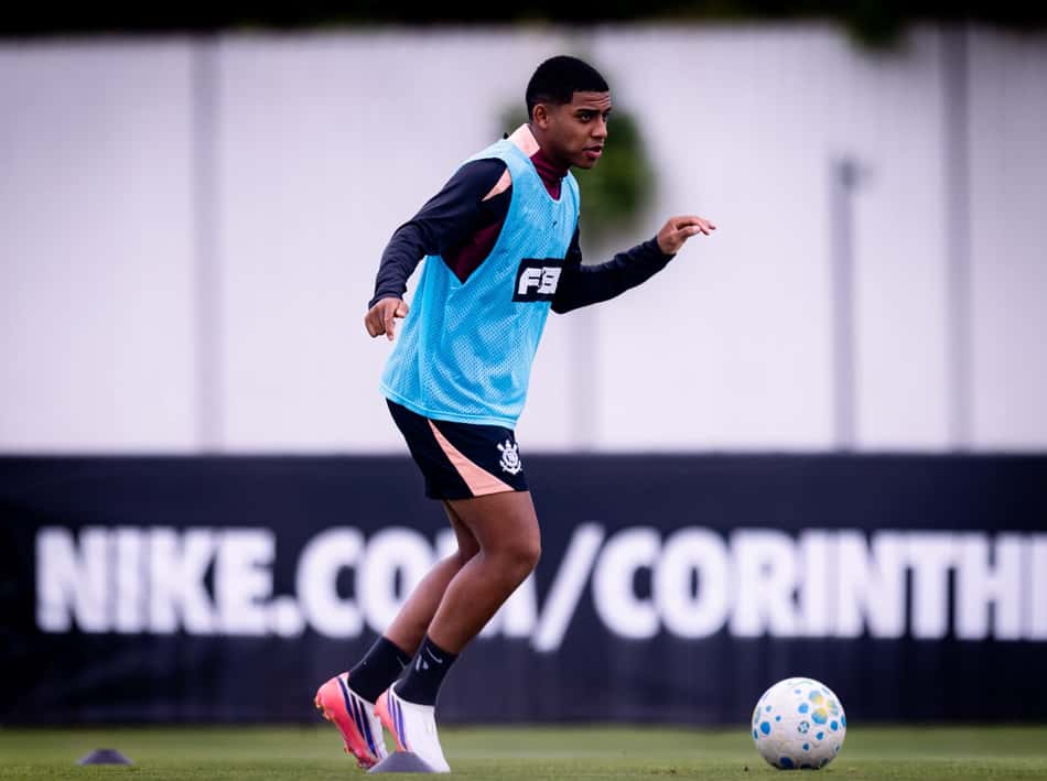 Gui Negão durante treino