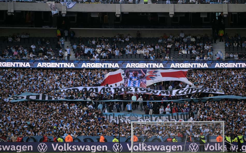Homenagem feita à Lionel Messi, em despedida da Argentina
