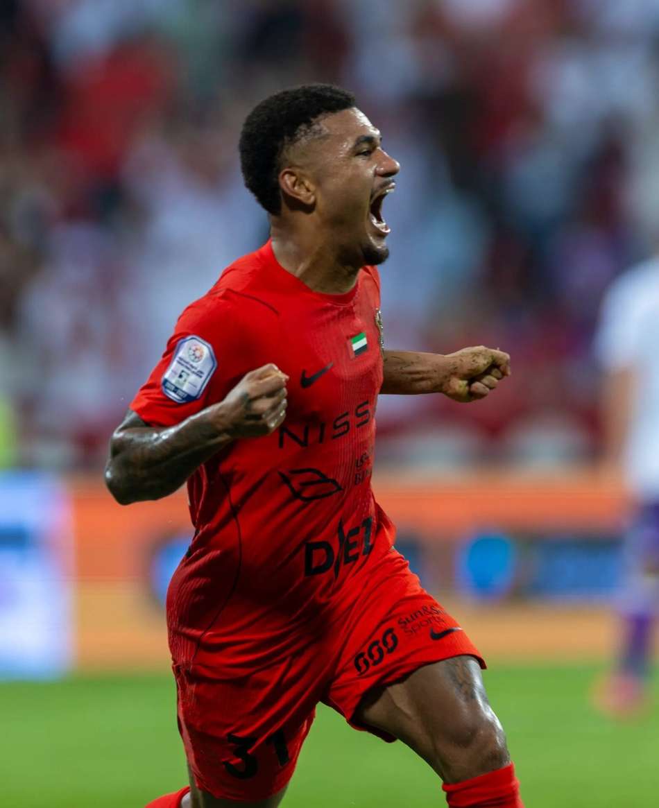 Kauan Santos, revelado nas categorias de base do Palmeiras, hoje joga nos Emirados Arabes