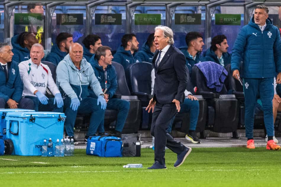 Jorge Jesus rebate jornalista após ser questionado sobre Cristiano Ronaldo (Foto: Adam Escada /Fotoarena/Folhapress)