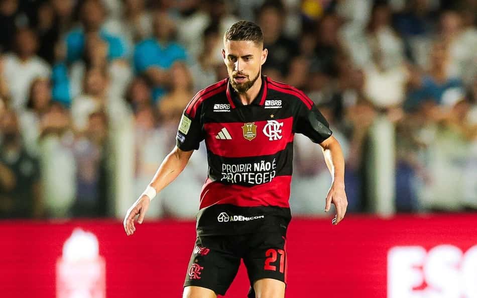 Jorginho em Santos x Flamengo