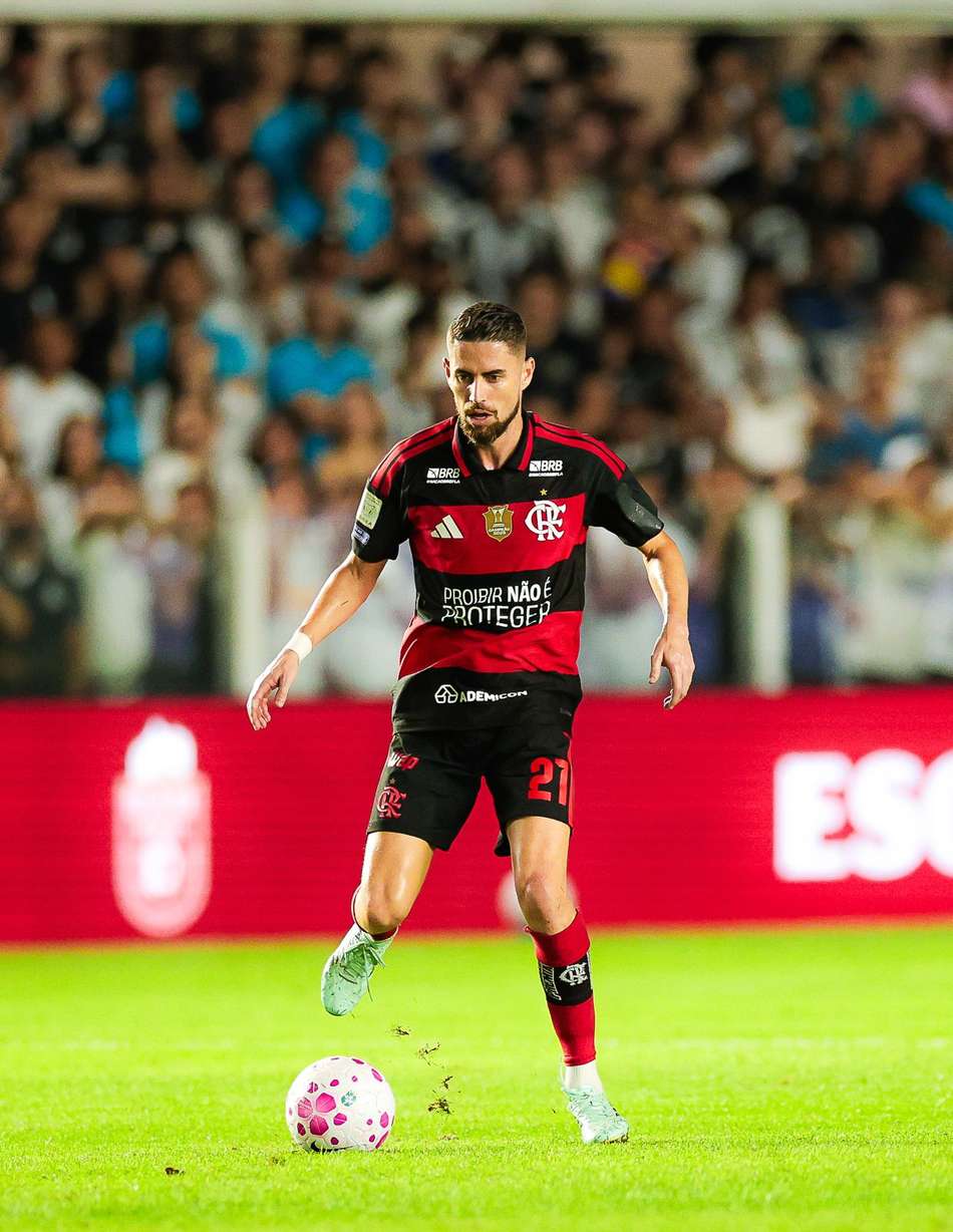 Jorginho em Santos x Flamengo