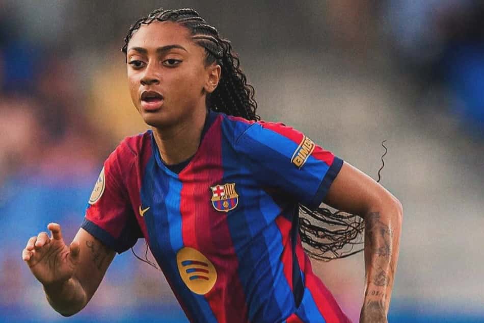 Kerolin em ação pelo Barcelona