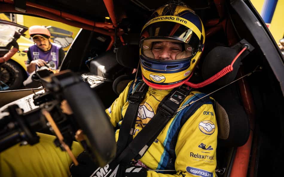 Helio Castroneves, da equipe Mercado Livre Racing