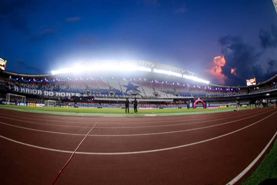 Vista geral do estadio Mangueirao para partida entre Remo e Gremio pelo campeonato Brasileiro A 2026.