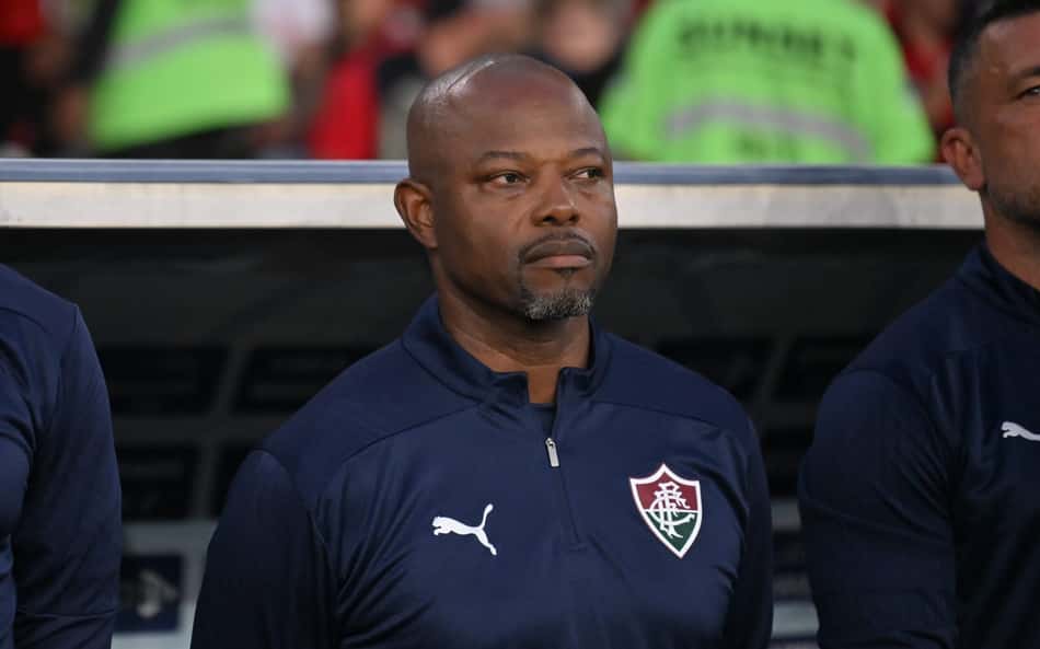 Marcão, treinador do Fluminense, durante o clássico carioca