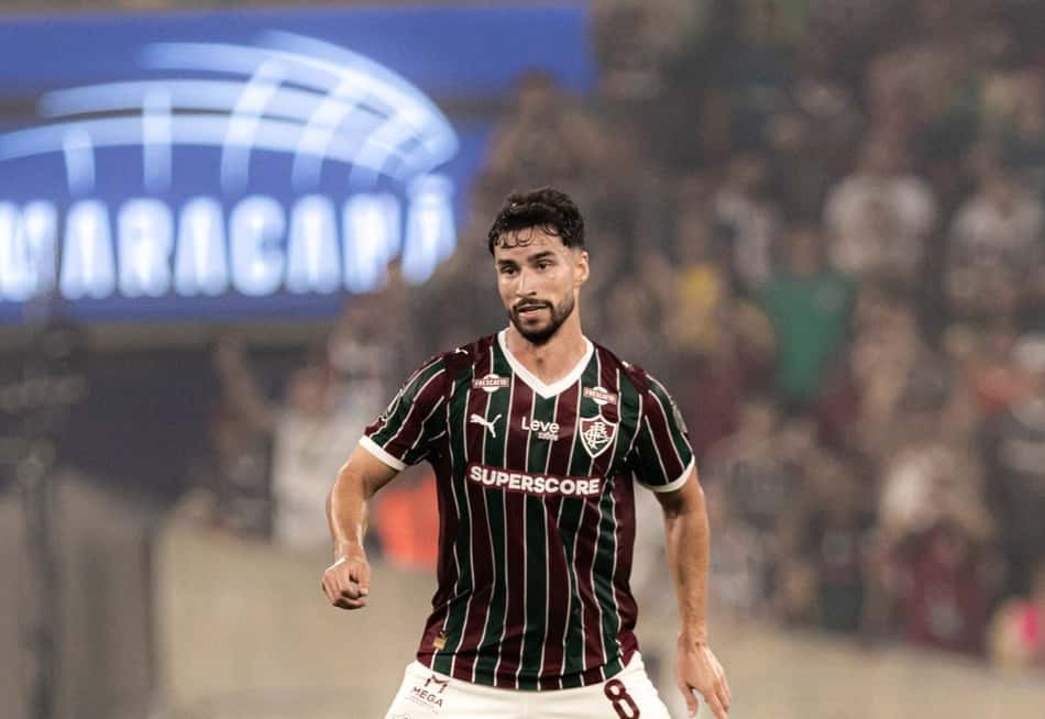 Martinelli em ação pelo Fluminense contra o Palmeiras