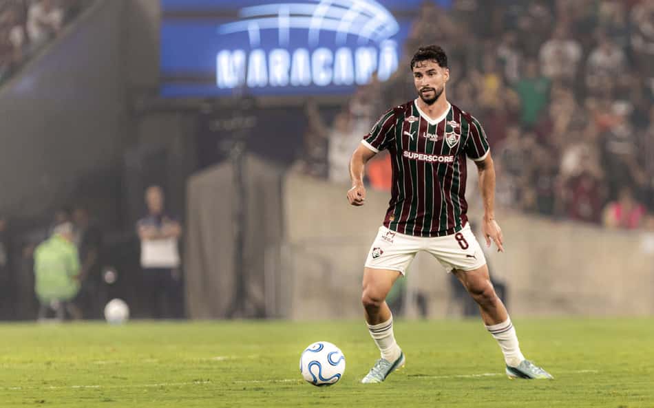 Martinelli em ação pelo Fluminense contra o Palmeiras