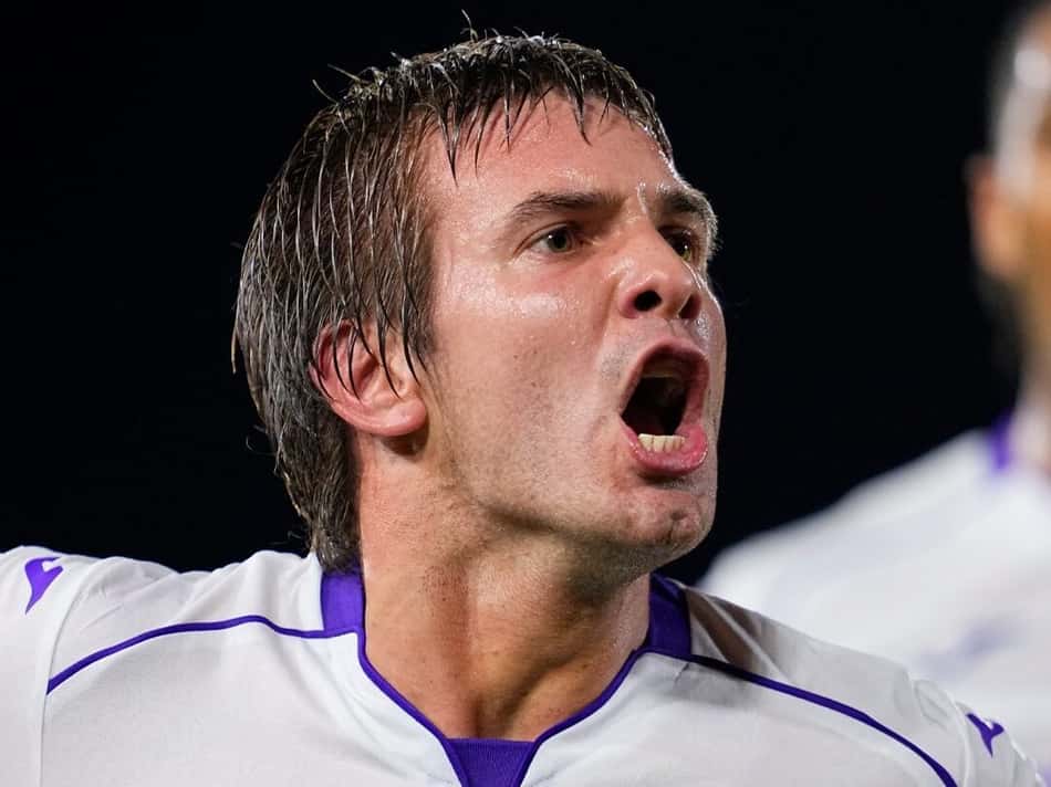 Mastantuono em ação pela Fiorentina