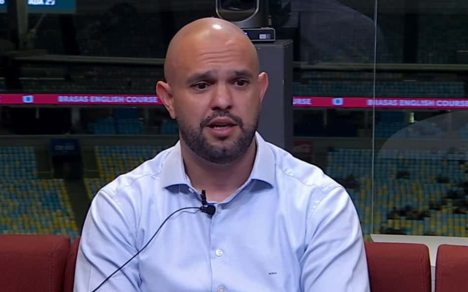Mattheus Montenegro durante entrevista à Fluminense TV