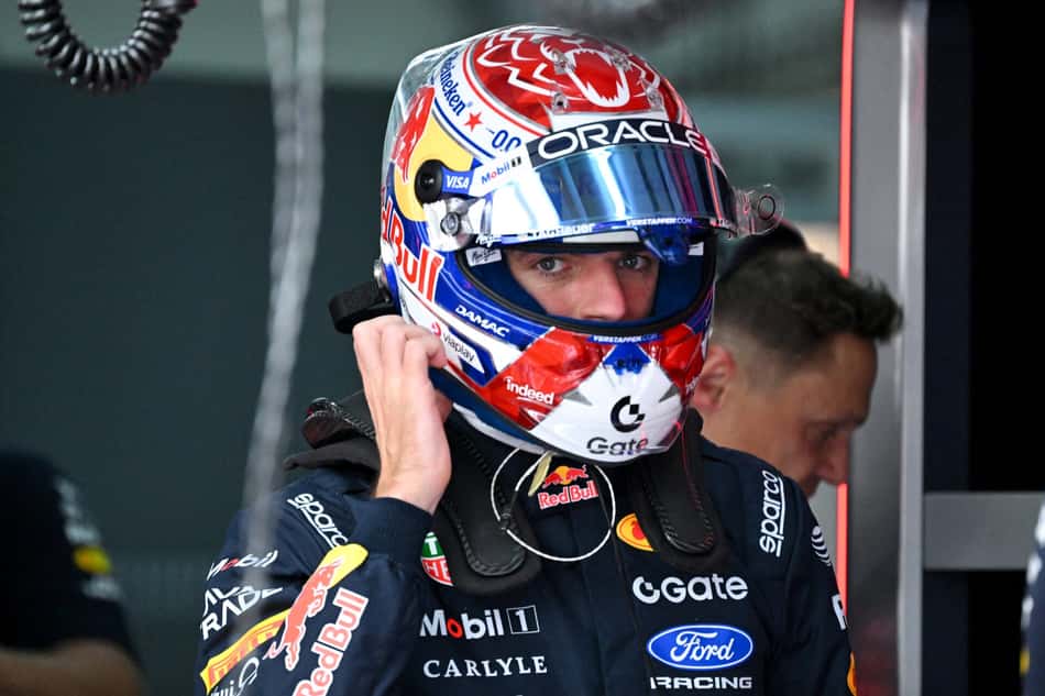 Max Verstappen, da Red Bull, no GP da Bahrein na Malásia (Foto: Jade Gao / AFP)