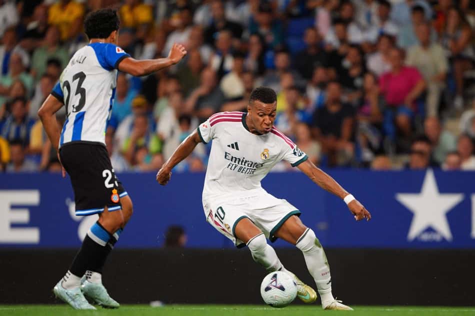 Kylian Mbappé durante jogo pelo Real Madrid na LaLIGA (Foto: Joma Garcia/Action Plus/DiaEsportivo/Folhapress)