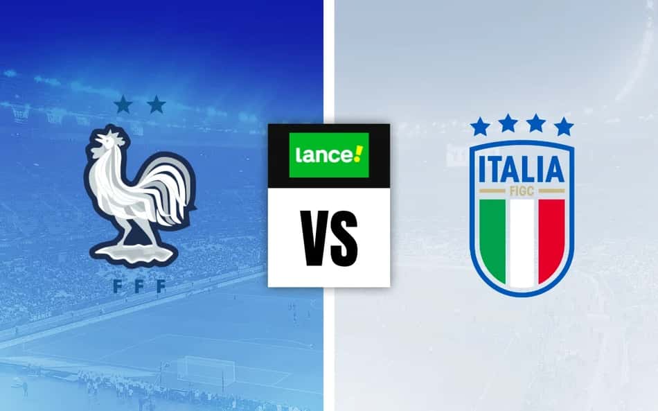 Escudos de França e Itália para Palpites na Nations League