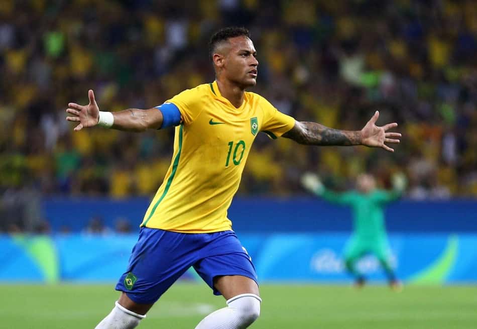 Neymar foi o principal nome da Seleção nas Olimpiadas do Rio, em 2016, no primeiro ouro do Brasil (Foto: Reprodução / Olympics)