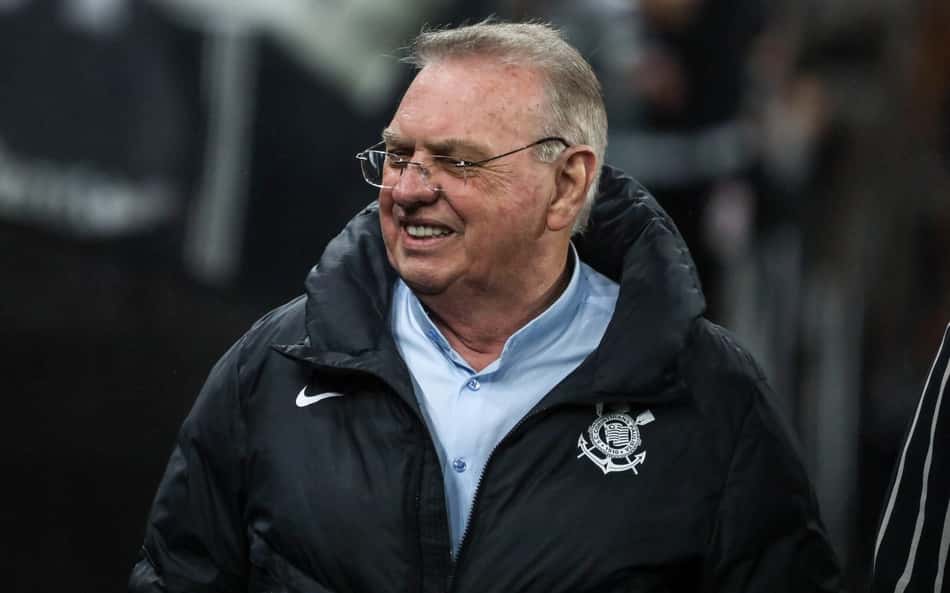 Osmar Stabile, presidente do Corinthians, durante partida