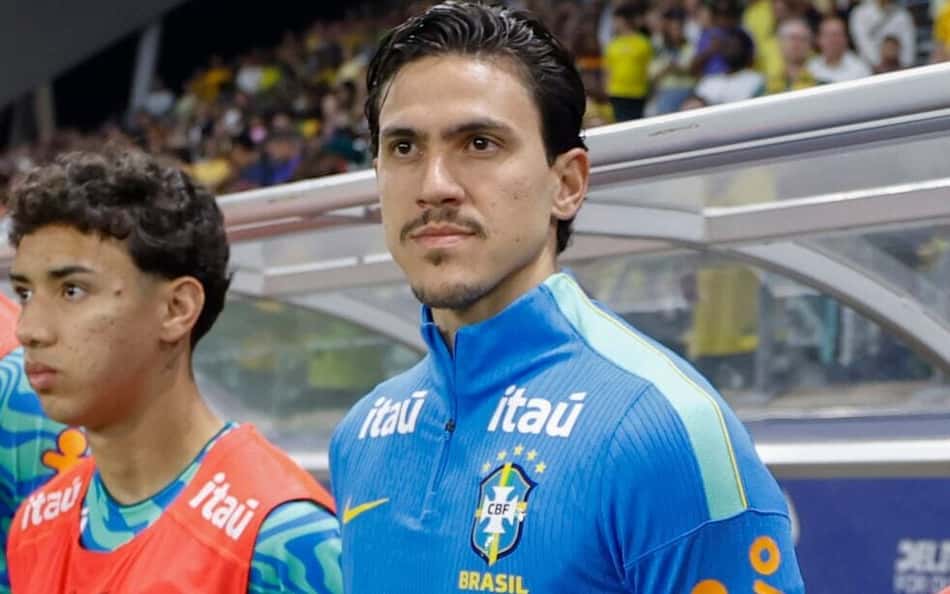 Pedro no banco da Seleção Brasileira