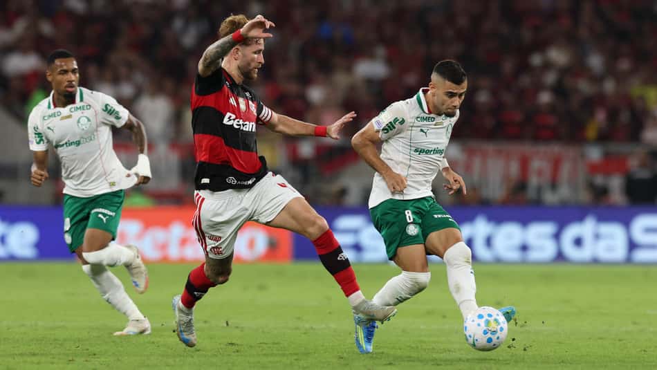 Palmeiras derrotou o Flamengo no encontro no primeiro turno (Foto: Cesar Greco/Palmeiras)