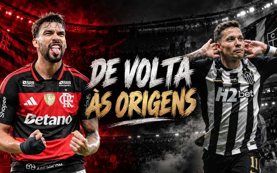De volta às origens, Paquetá e Bernard vivem momentos distintos antes de Flamengo x Atlético-MG