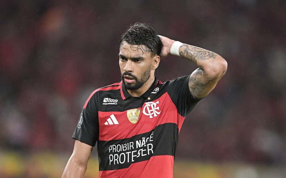 Lucas Paquetá em Flamengo x Estudiantes
