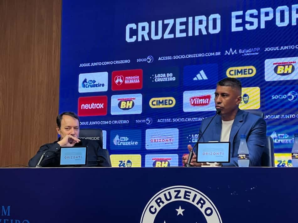 Paulinho e Pedrinho em coletiva