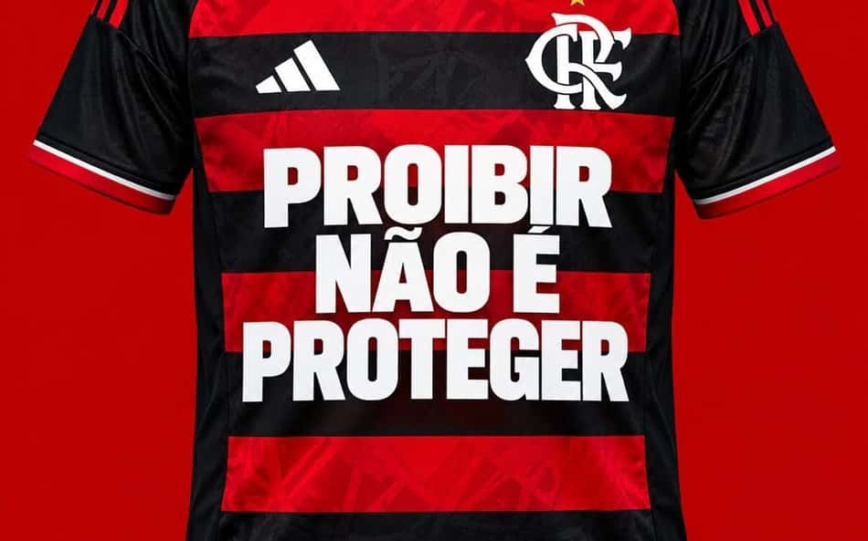 Possível camisa do Flamengo para o duelo contra o Santos