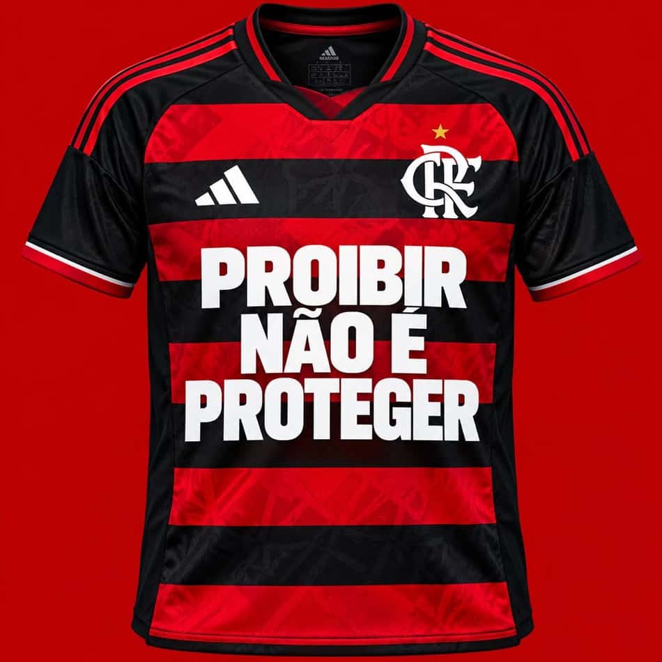 Possível camisa do Flamengo para o duelo contra o Santos
