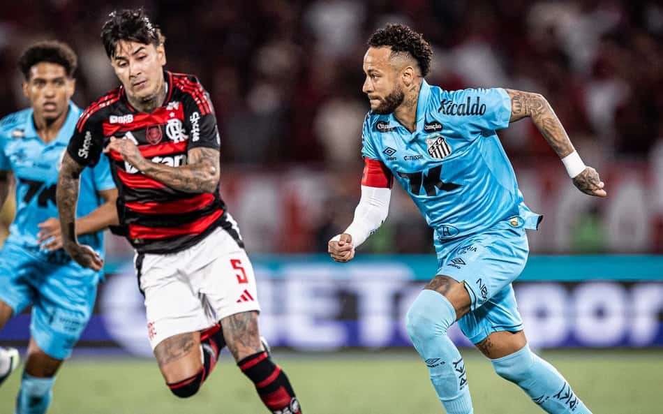 Adversários no Brasileirão, Santos e Flamengo lideram crescimento nas redes sociais em 2026
