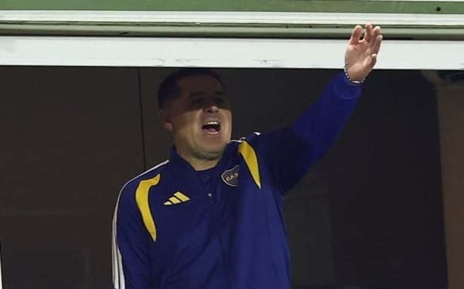 Riquelme em partida do Boca Juniors na Bombonera