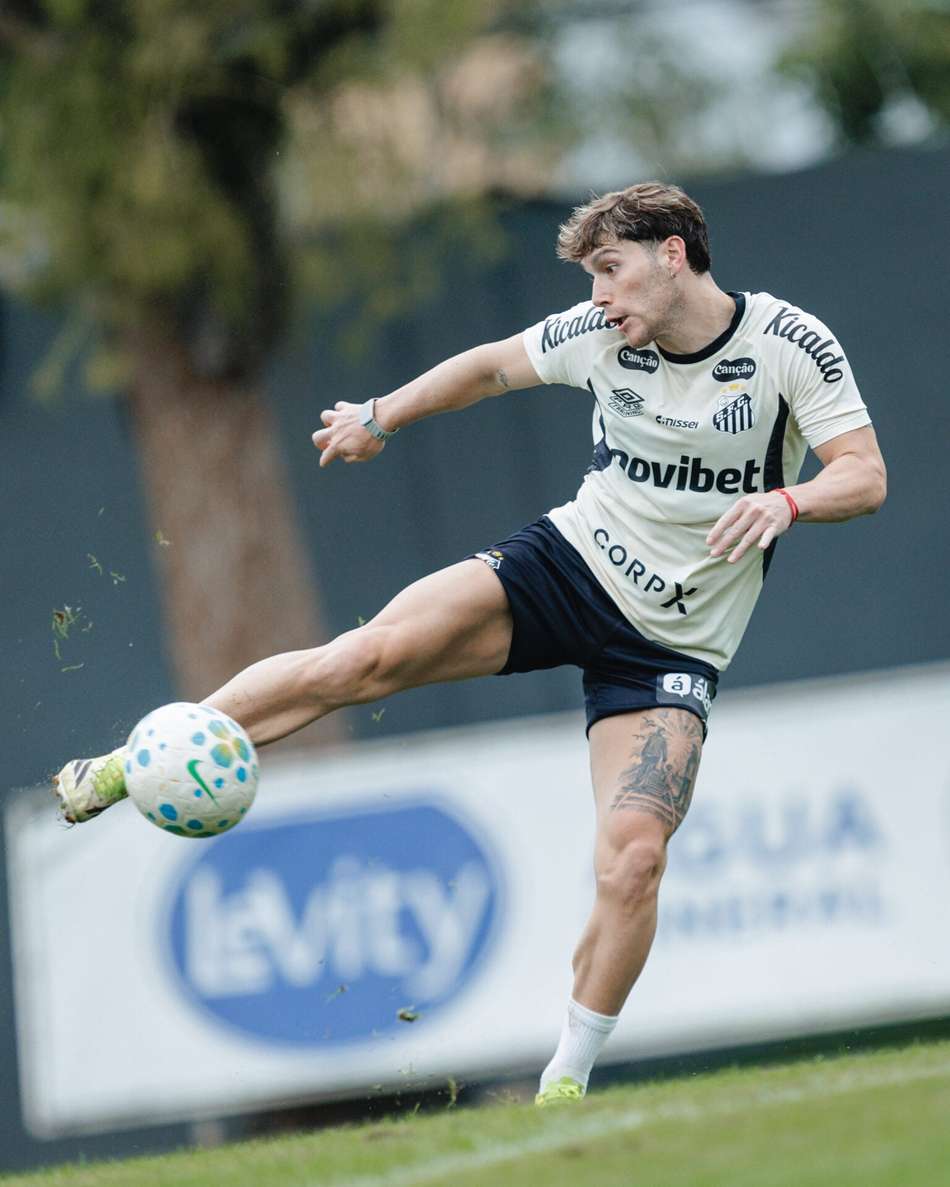 Rollheiser busca a afirmação com a camisa do Santos