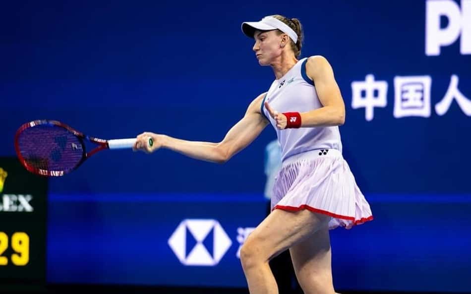 Rybakina avança em WTA  de Ningbo com vitória em 27 minutos