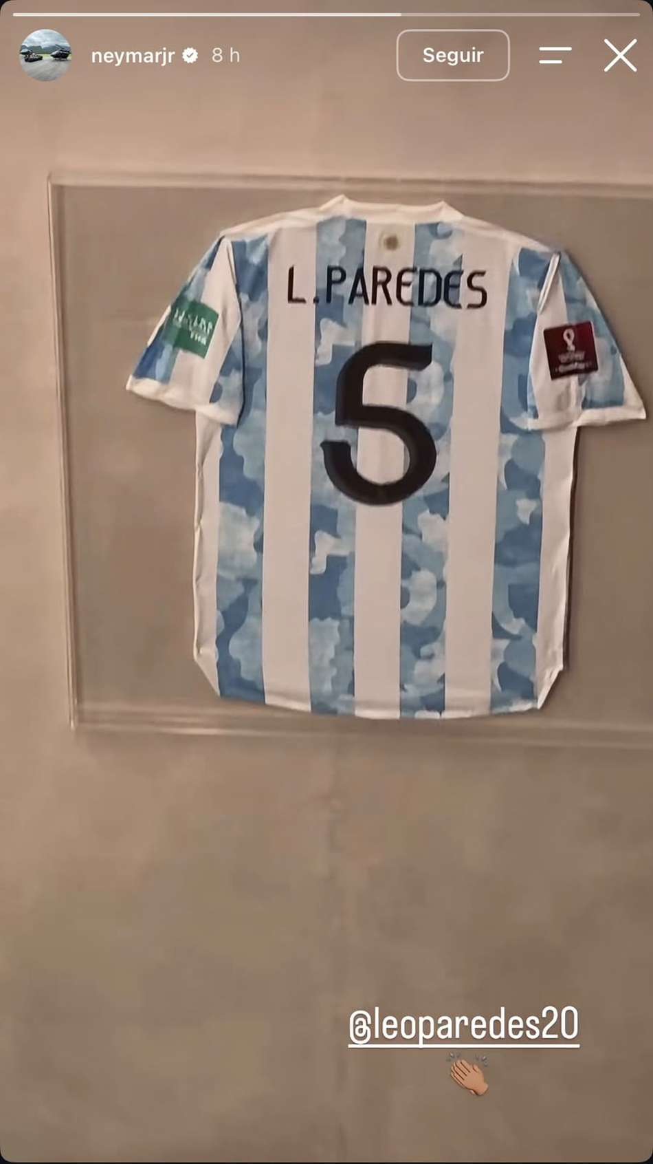 Story do Neymar após Vasco x Boca Juniors (Foto: Reprodução)