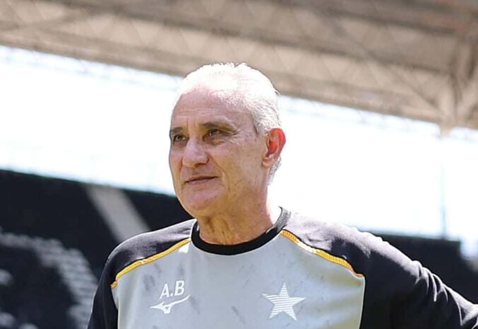 Tite comandando treino do Botafogo