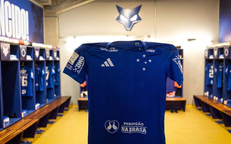 Vestiário do Cruzeiro contra o Remo