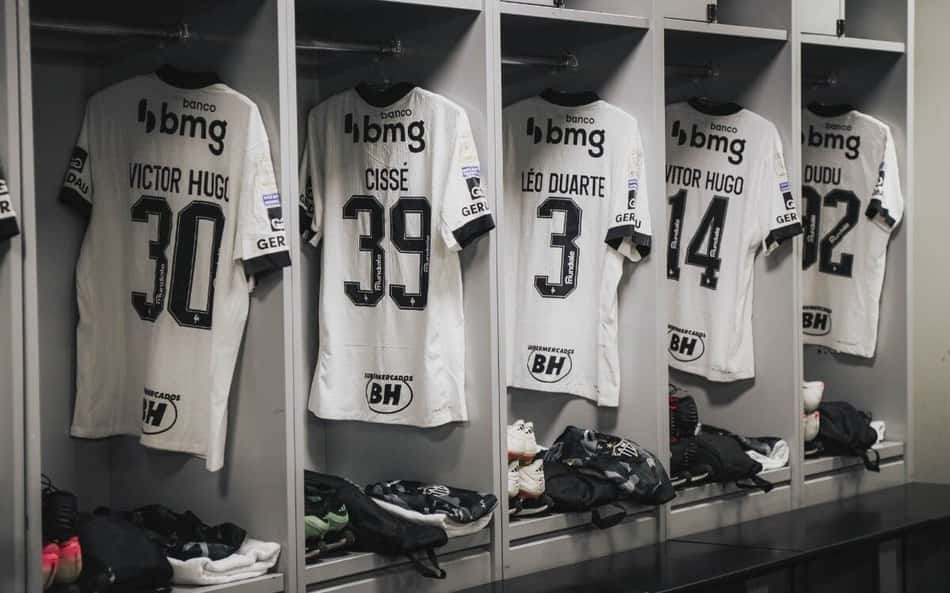 Vestiário do Galo na Arena da Baixada