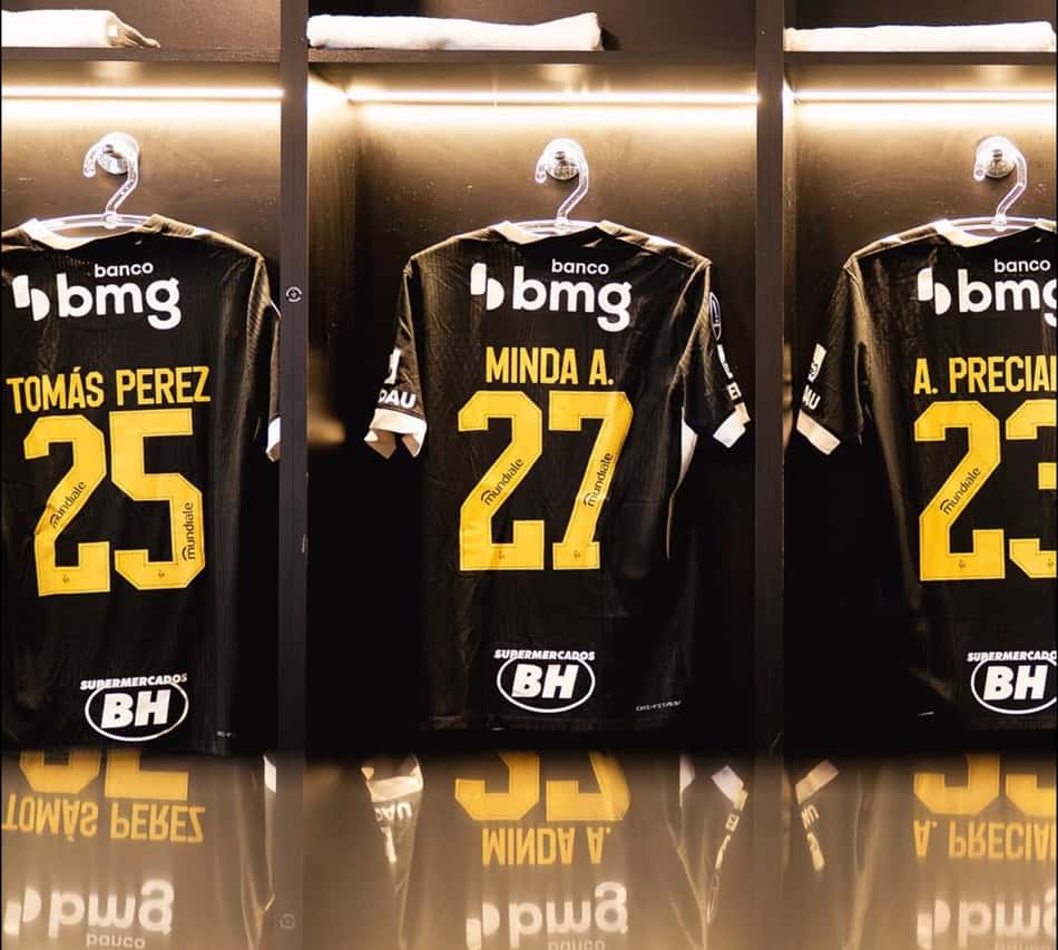 Vestiário x city torque (Foto: Pedro Souza / Atlético)