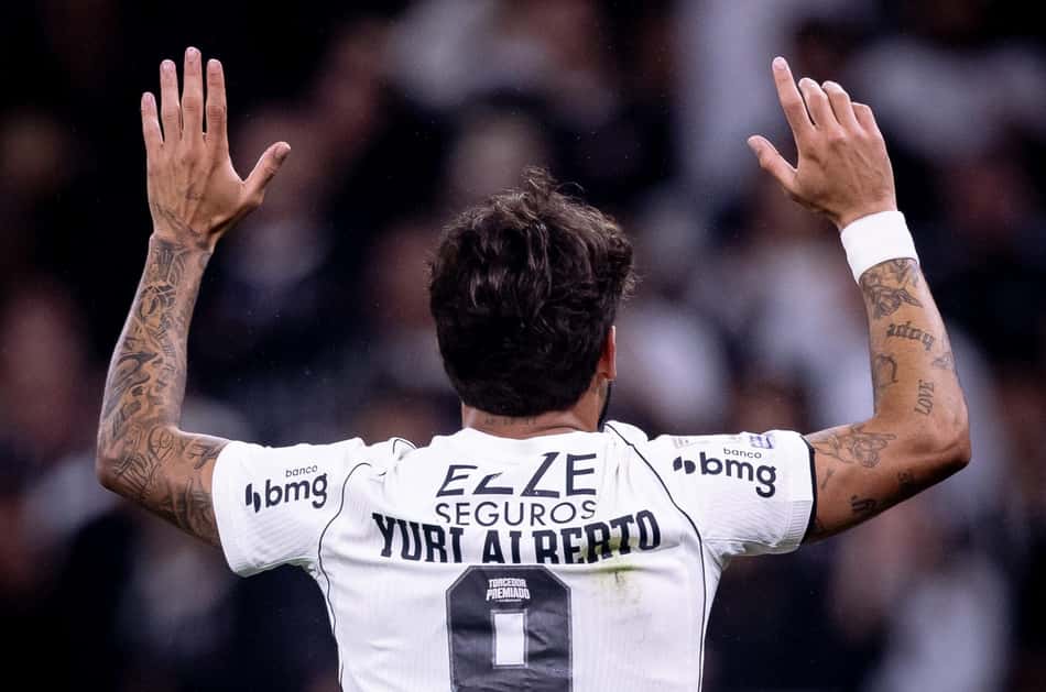 Yuri Alberto durante partida pelo Corinthians