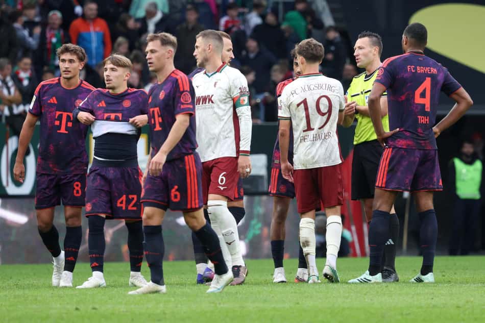 Bayern de Munique e Augsburg ficaram no empate por 2 a 2