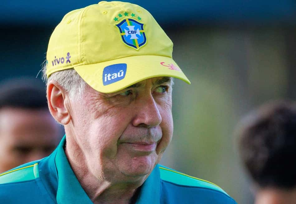 Carlo Ancelotti, técnico da Seleção Brasileira