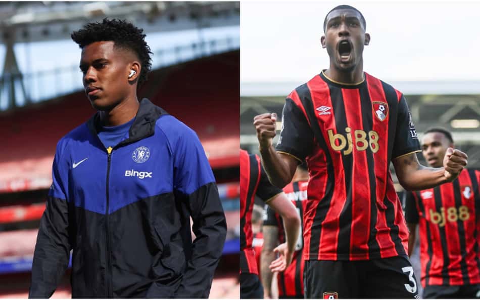 Estêvão, do Chelsea, e Rayan, do Bournemouth, foram indicados ao Golden Boy 2026 (Fotos: Reprodução/Instagram)
